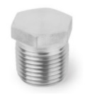 316SS, Pipe Plug,1/4" (M)NPT, Hex Head Type