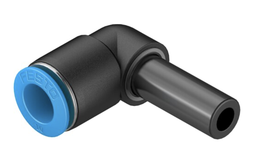 Push in Ø10 mm - Ø10 staart - 90°